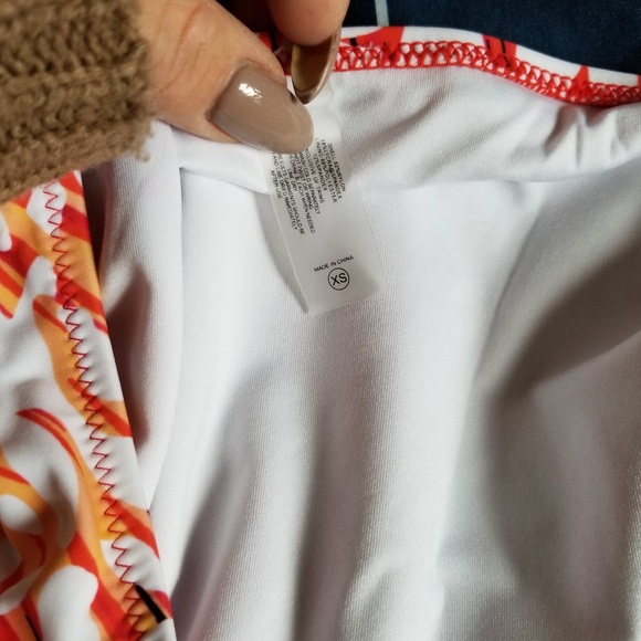 1piece orange and yellow bathingsuit - Picture 3 of 3